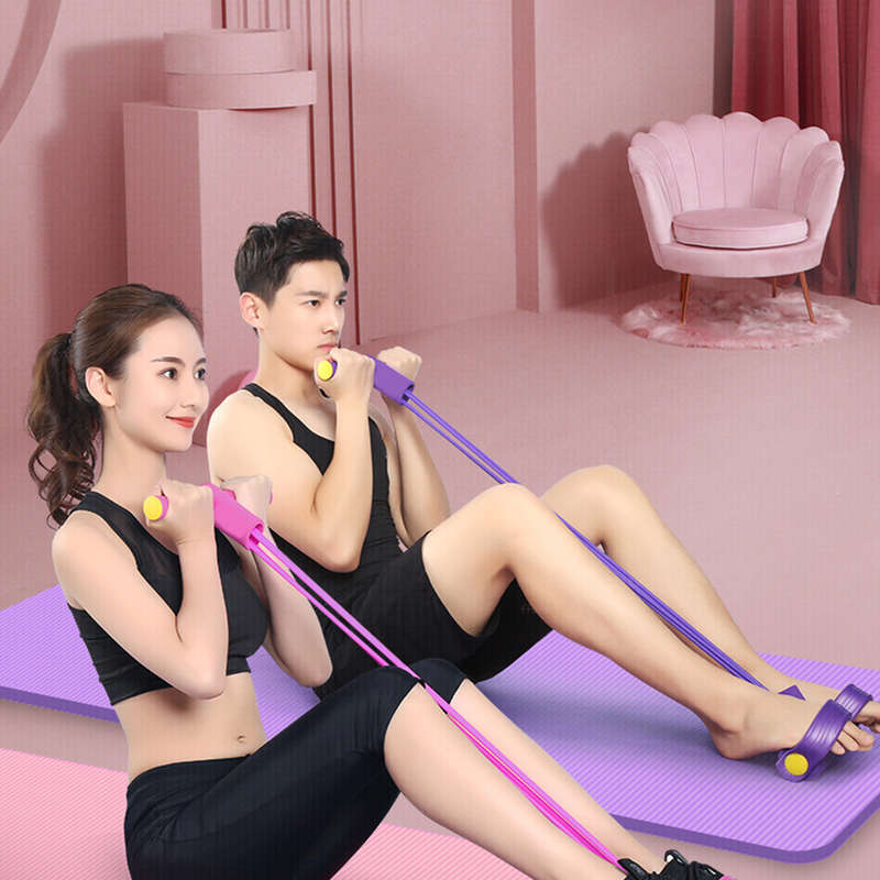 Multifunctional home sit-up aid yoga fitness equipment fat burning slimming pedal puller