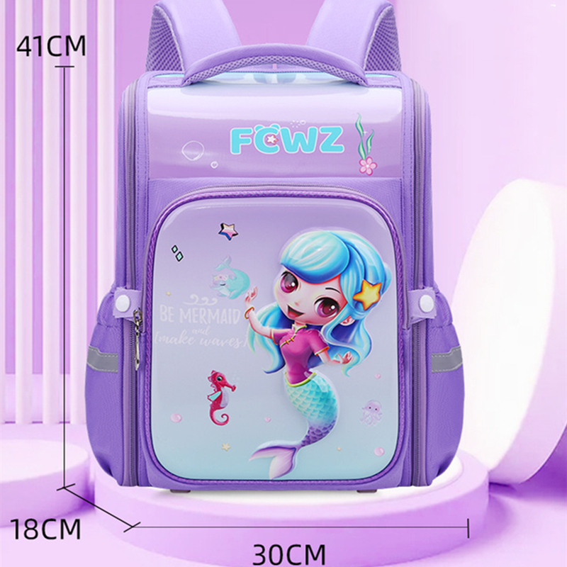 Hard shell space schoolbag 3D cartoon student backpack to protect the spine large capacity backpack