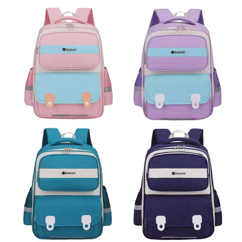 Fashion large capacity school bag back protection weight reduction backpack