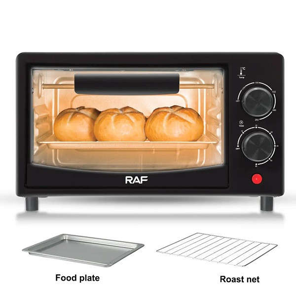 RAF R.5305B 12L electric oven with viewing glass door, efficient cooking for home and office