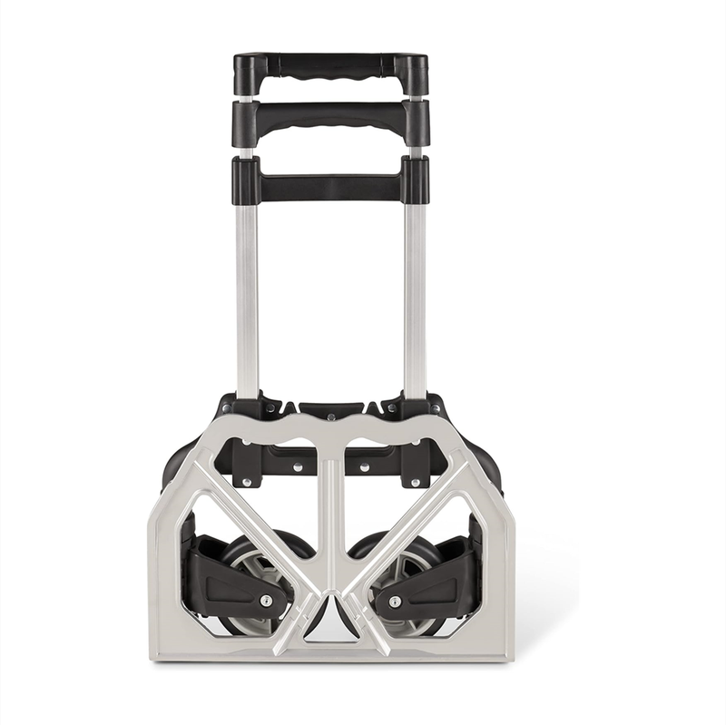 Foldable aluminum trolley height adjustable trolley suitable for luggage office parcel moving