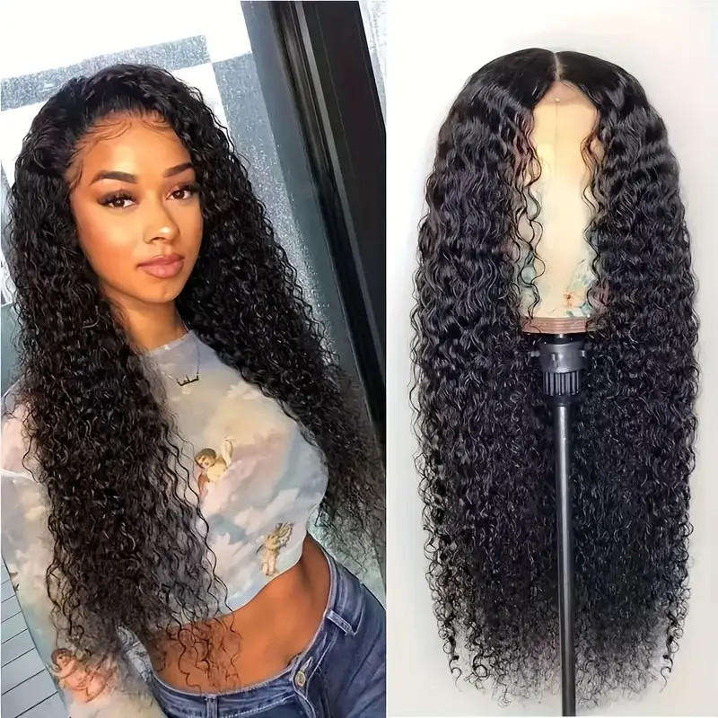 Soft and breathable wig with buckle mesh cap, suitable for daily wear