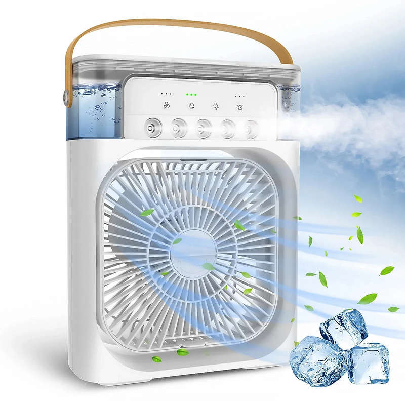 Portable Air Conditioner Fan USB Powered 3 Speed Mini Cooling Fan