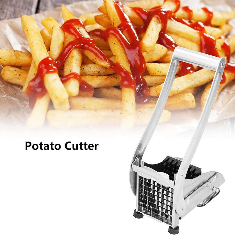 Professional grade stainless steel french fry cutter vegetable chopper