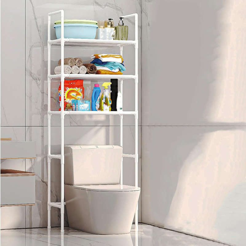 Bathroom three-layer storage cabinet bathroom multi-functional storage rack