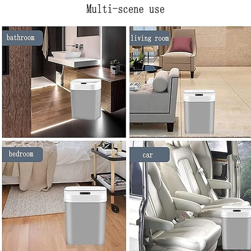 Fashionable smart trash can household induction trash can contactless trash can