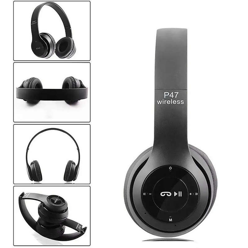 P47 wireless bluetooth headset foldable stereo headset