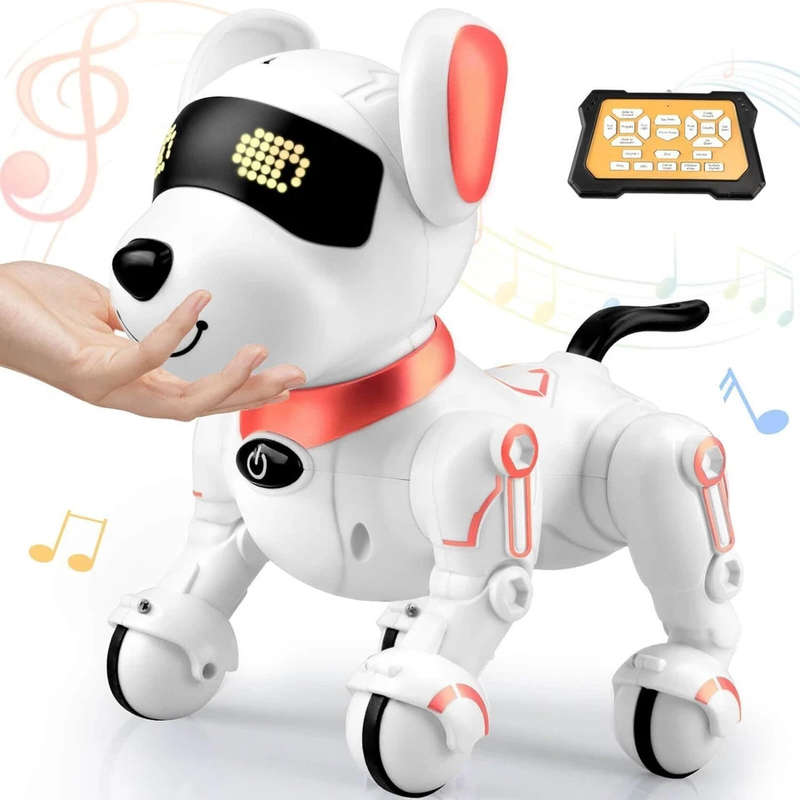 Intelligent programming induction interactive robot dog music dancing electric early education toy