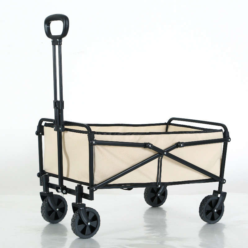 Portable folding van suitable for camping and grocery store outdoor shopping cart
