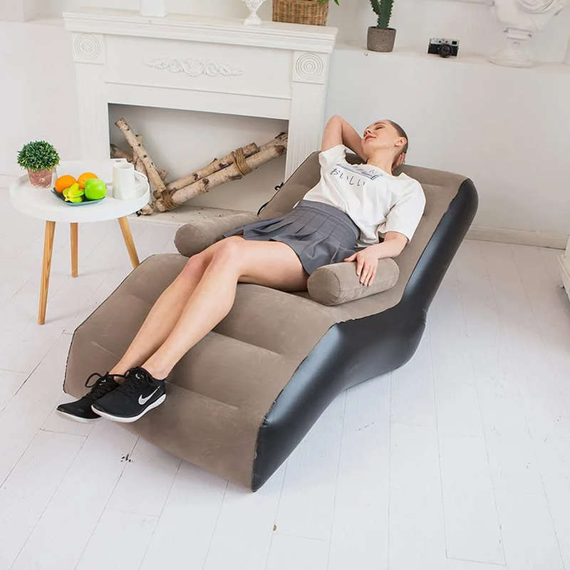 Inflatable Lounger Sofa Indoor/Outdoor Travel Camping Picnic Lounger