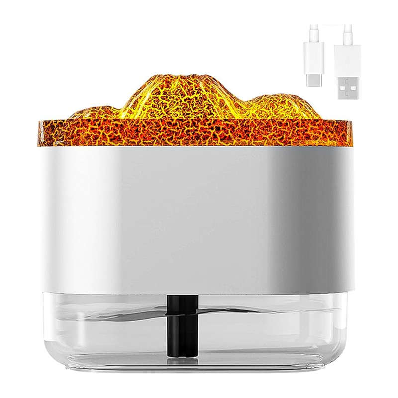Flame aromatherapy diffuser silent humidifier suitable for home, bedroom