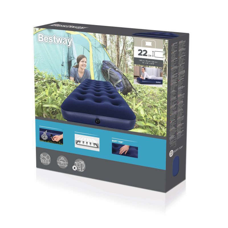 Single air mattress outdoor portable air mattress camping picnic