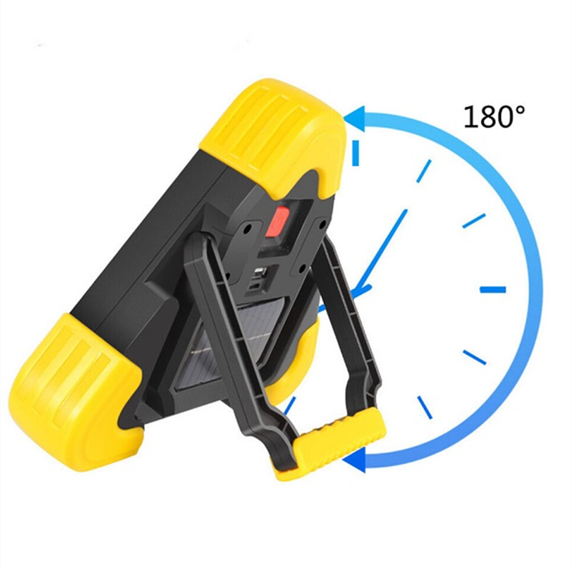 Triangular Solar Safety Light Rechargeable Emergency Work Light