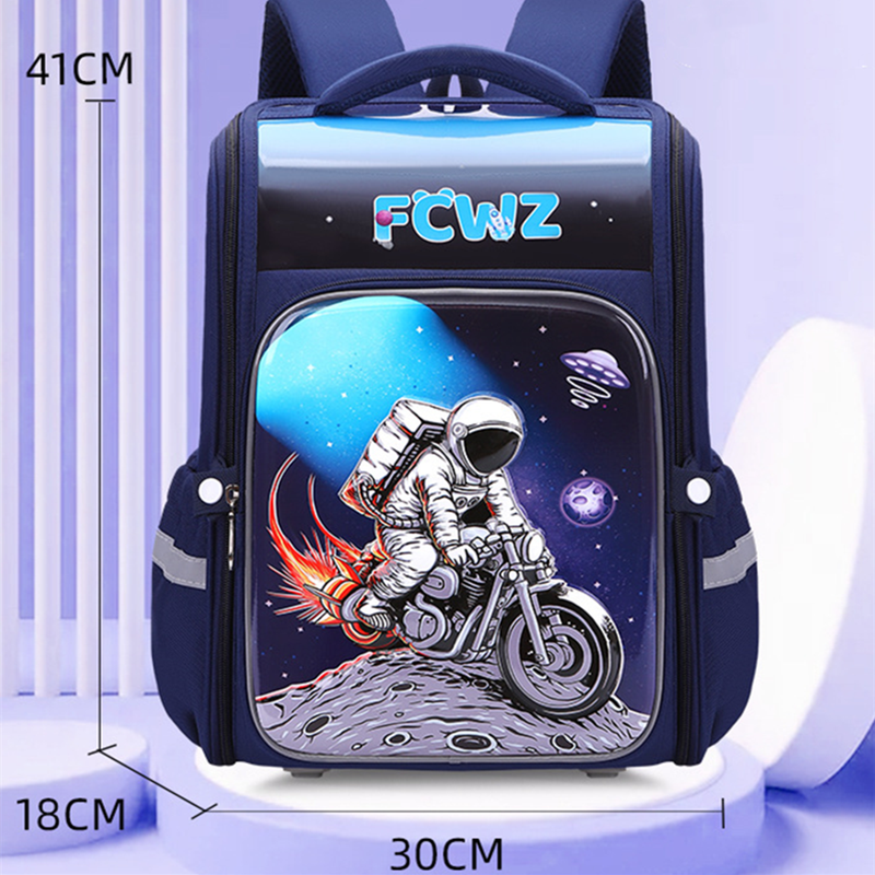 Hard shell space schoolbag 3D cartoon student backpack to protect the spine large capacity backpack