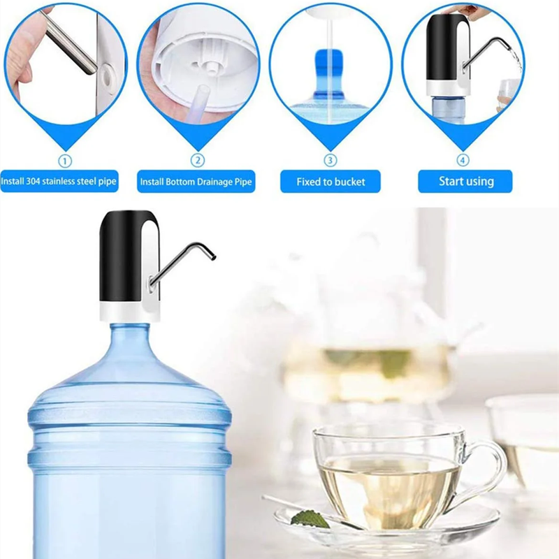Water Pump Dispenser Electric Drinking Water Pump USB Rechargeable Water Dispenser