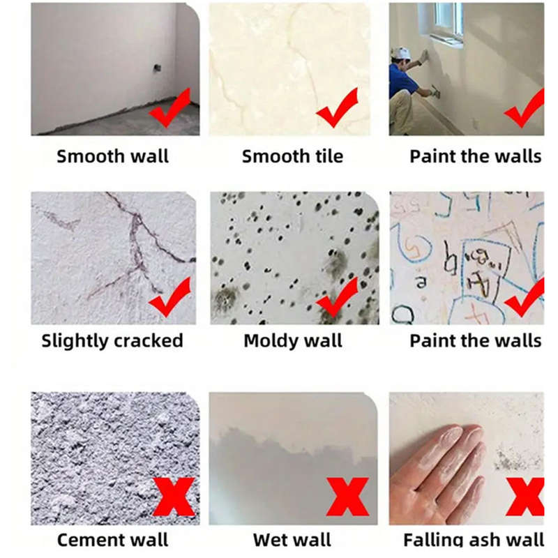 40pcs Waterproof 3D Foam Wall Tile Stickers Texture Design PVC Wall Stickers