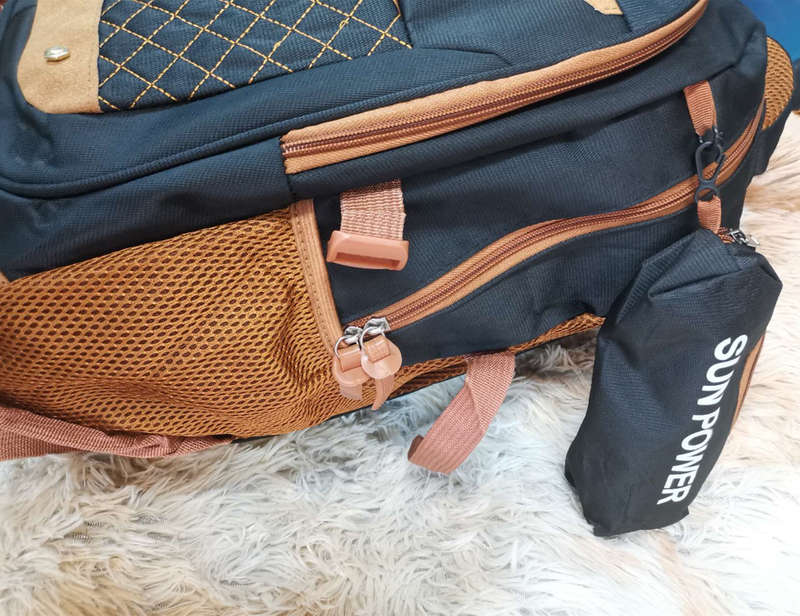 Simple student school bag large capacity travel backpack multifunctional backpack with pencil case
