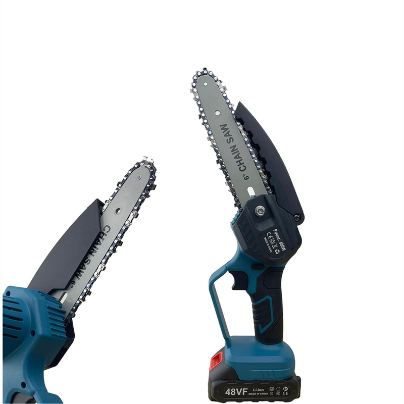 2 in 1 Garden Orchard Pruning Kit with 6 Inch Cordless Chainsaw and Electric Scissors with Tool Box