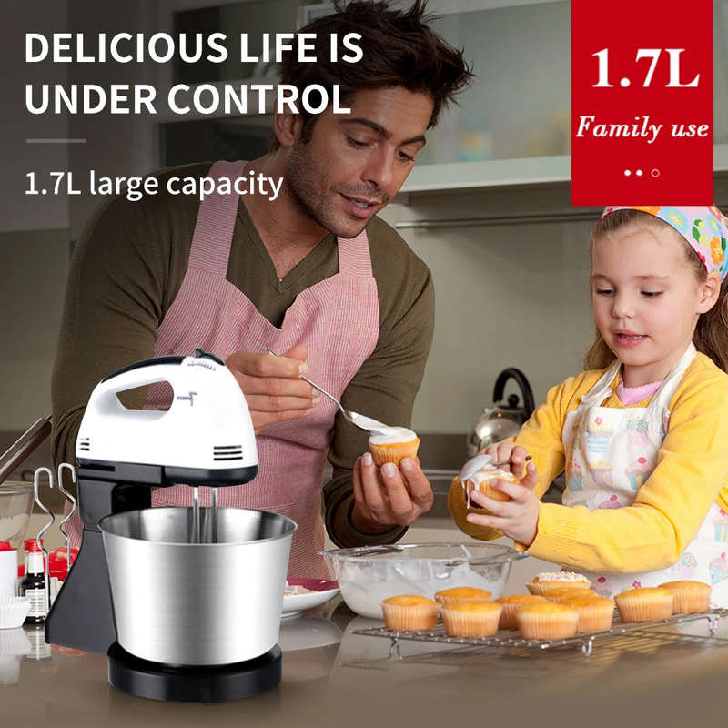 7-speed electric food mixer table cake dough mixer baking whipped cream machine