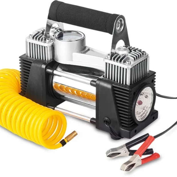 12V Portable Car Inflator Emergency Air Pump Tire Repair Tool Box Set