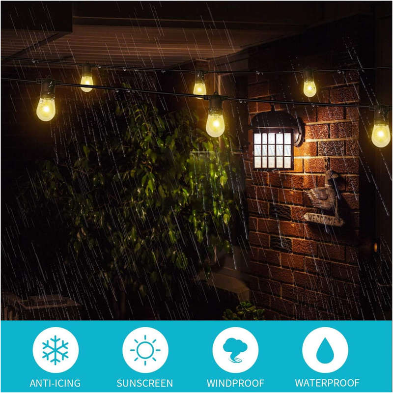 Outdoor Solar Light String Weatherproof Garden LED Lights Suitable for Home Decoration Cafe