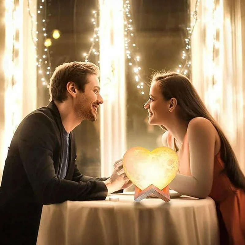 3D Love Light Night Light Rechargeable Love Shape Ornaments