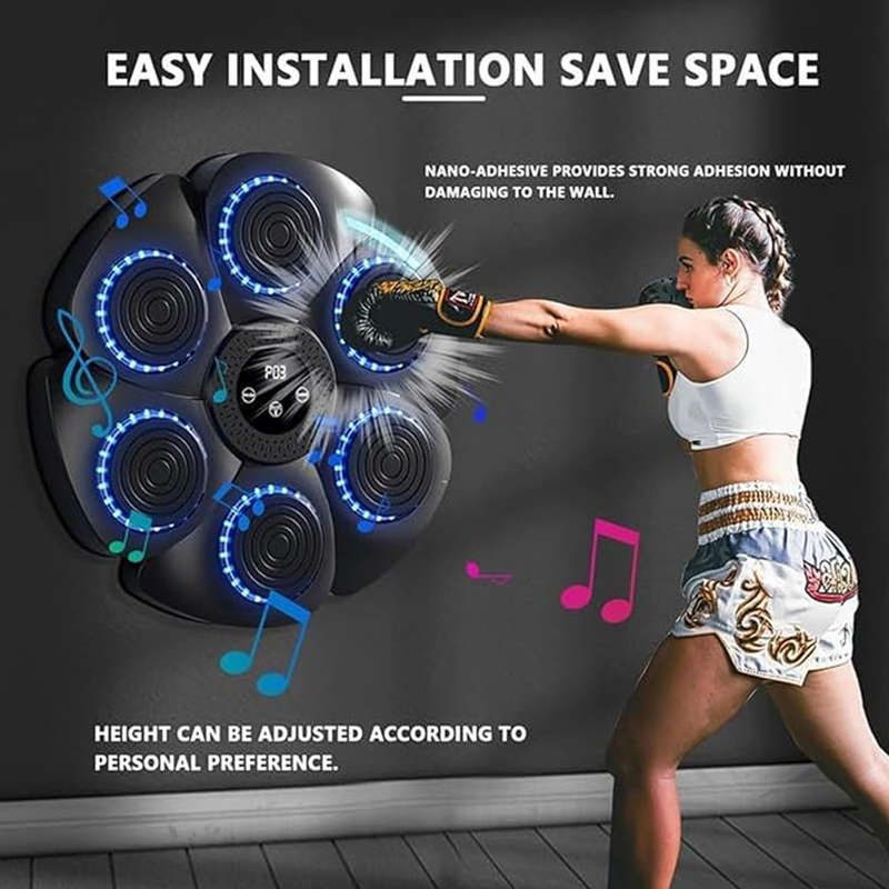 Electronic boxing music fitness machine wall mounted smart boxing machine suitable for home exercise