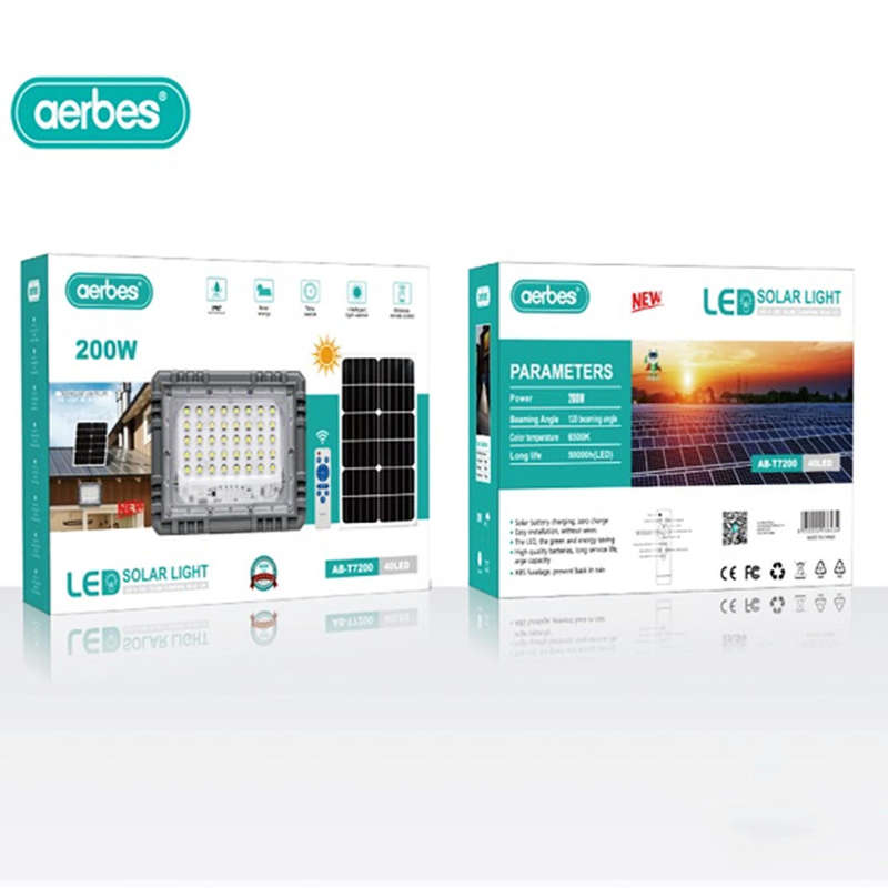 200w outdoor solar floodlight IP67 waterproof