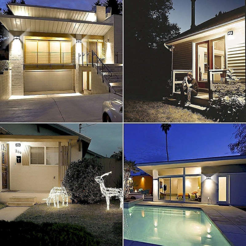 100 LED Solar Light Motion Sensor Wall Light Garden Waterproof Outdoor Lighting