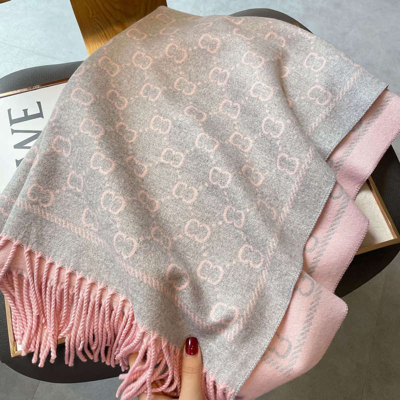 Autumn and winter warm jacquard tassel scarf lady shawl versatile neck scarf