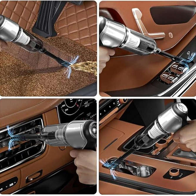 3-in-1 Portable High Power Vacuum Cleaner Handheld Cordless Car Vacuum Cleaner Car Home Dual Use