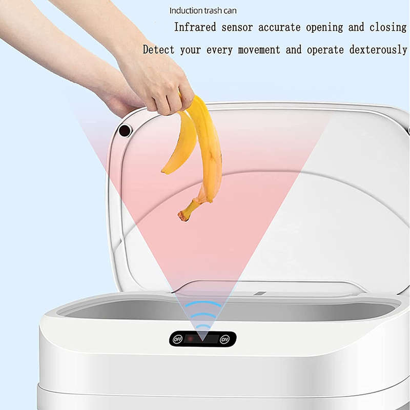 Fashionable smart trash can household induction trash can contactless trash can