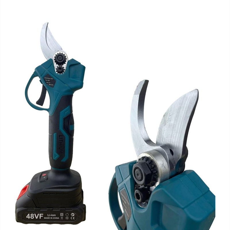 2 in 1 Garden Orchard Pruning Kit with 6 Inch Cordless Chainsaw and Electric Scissors with Tool Box