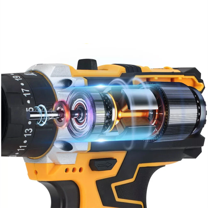 21V Cordless Drill Set Power Tool Set with 2 X Rechargeable Batteries and Tool Box