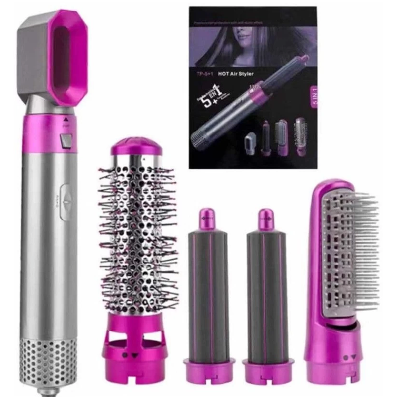 5-in-1 hot air styler set for curling, straightening and volumizing