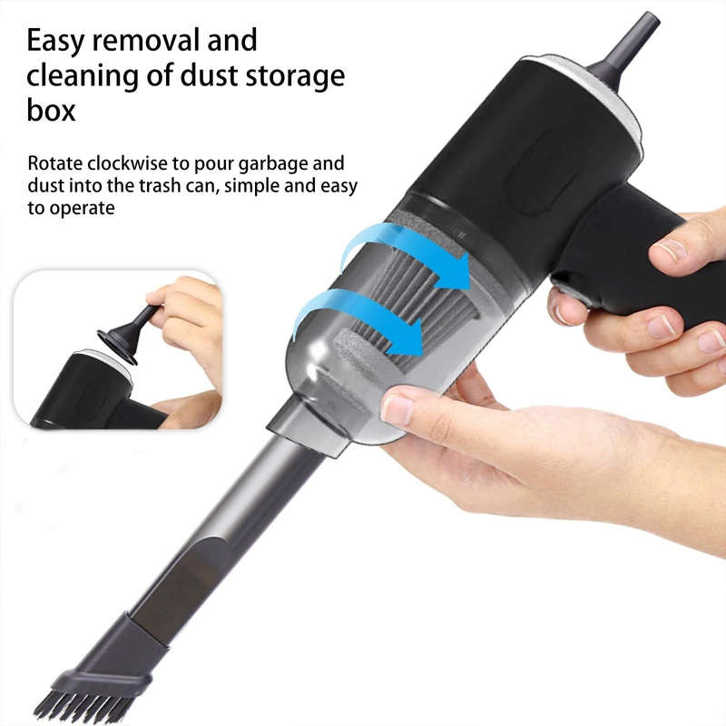 3-in-1 Portable High Power Vacuum Cleaner Handheld Cordless Car Vacuum Cleaner Car Home Dual Use