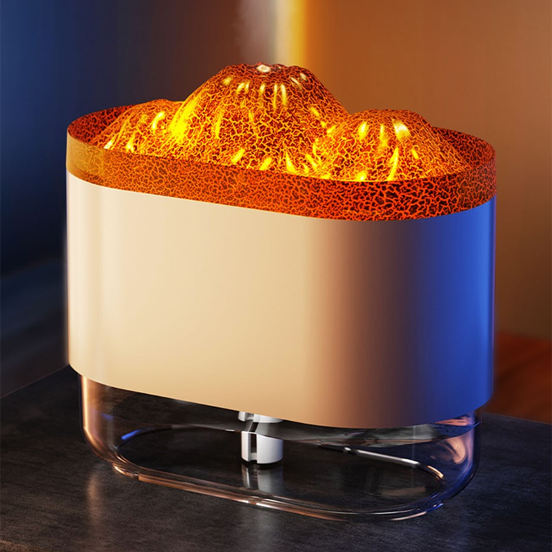 Flame aromatherapy diffuser silent humidifier suitable for home, bedroom