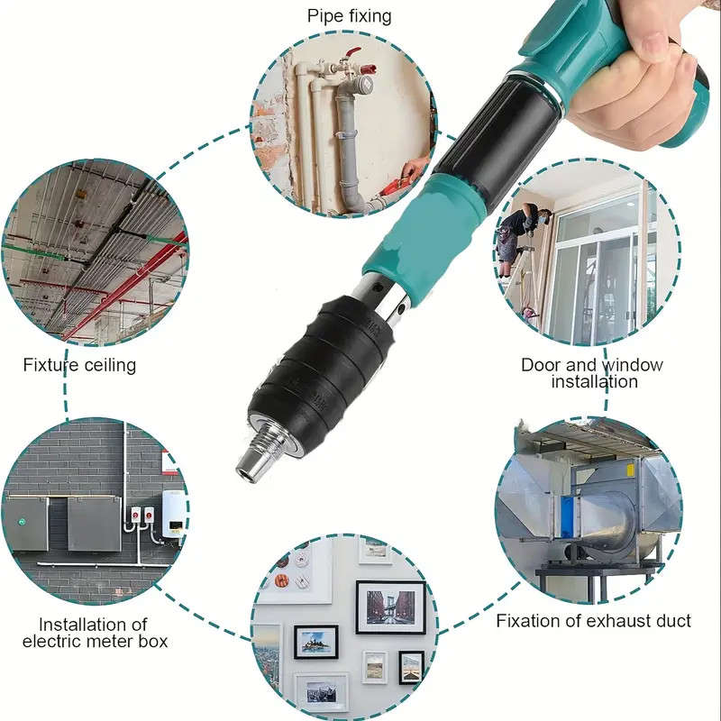 Manual Mini Nail Gun Set Cordless Pneumatic Concrete Nail Gun
