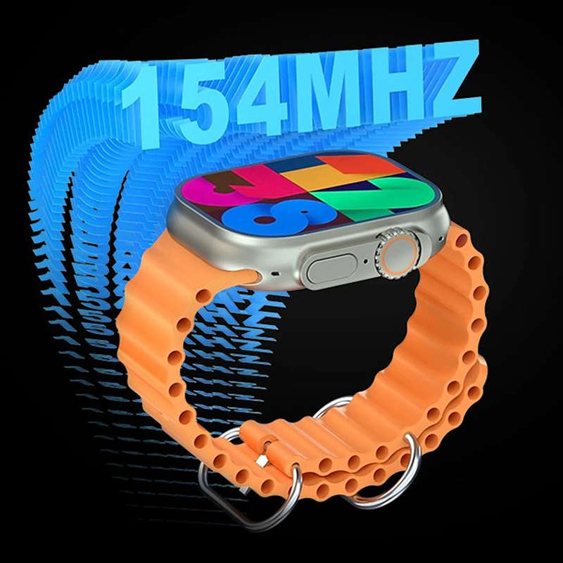 T20 Ultra 2 smartwatch with heart rate and exercise monitoring, comes with 4 straps