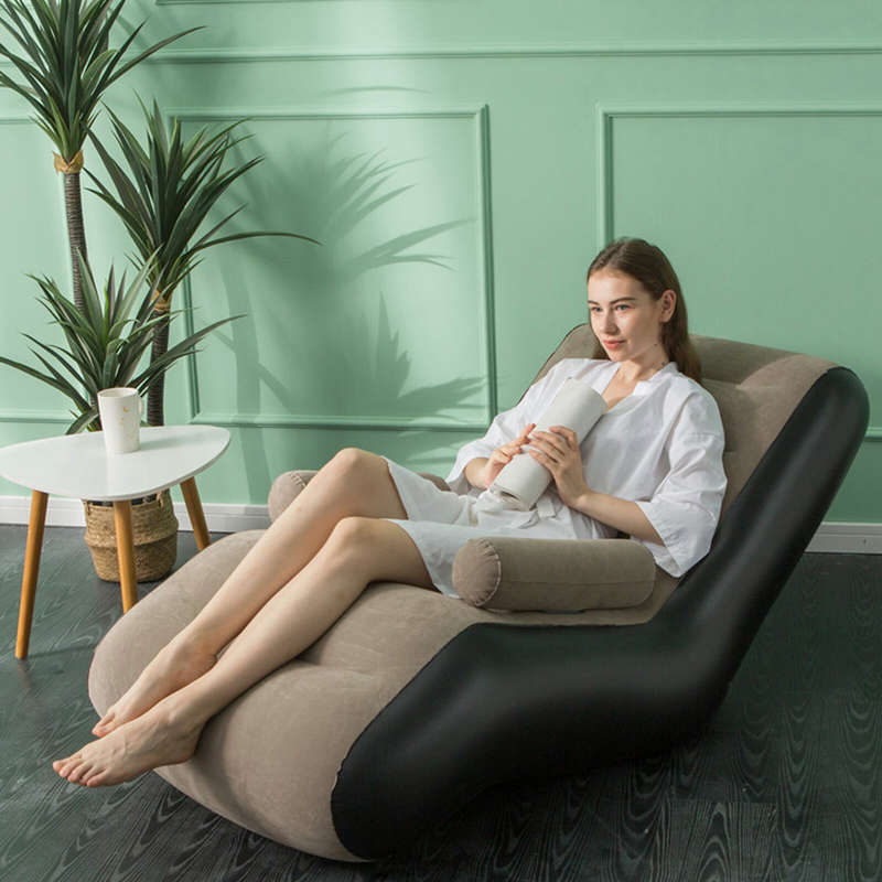 Inflatable Lounger Sofa Indoor/Outdoor Travel Camping Picnic Lounger