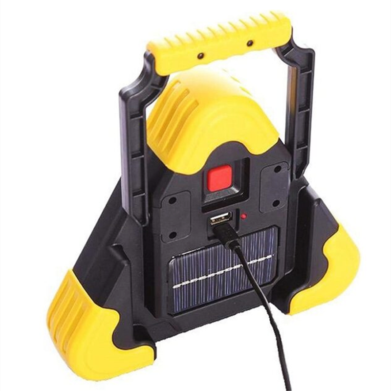 Triangular Solar Safety Light Rechargeable Emergency Work Light