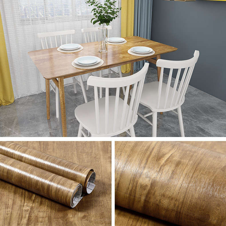 45cm*100cm Thickened Wood Grain Sticker Self-adhesive PVC Wallpaper Wardrobe Cabinet Wallpaper