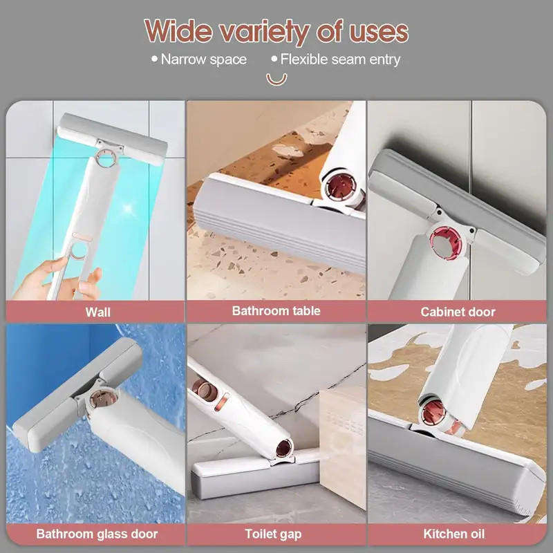 Portable lazy household desktop car glass cleaning mop