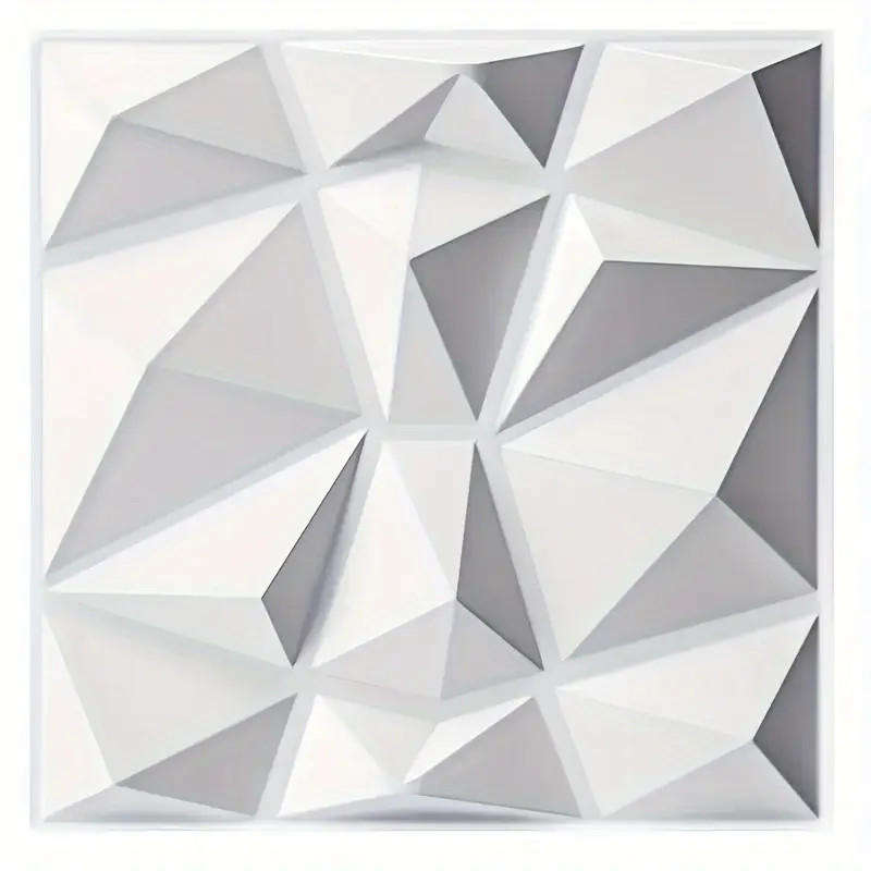 10pcs 3D PVC waterproof and easy to clean wall panels with diamond texture design