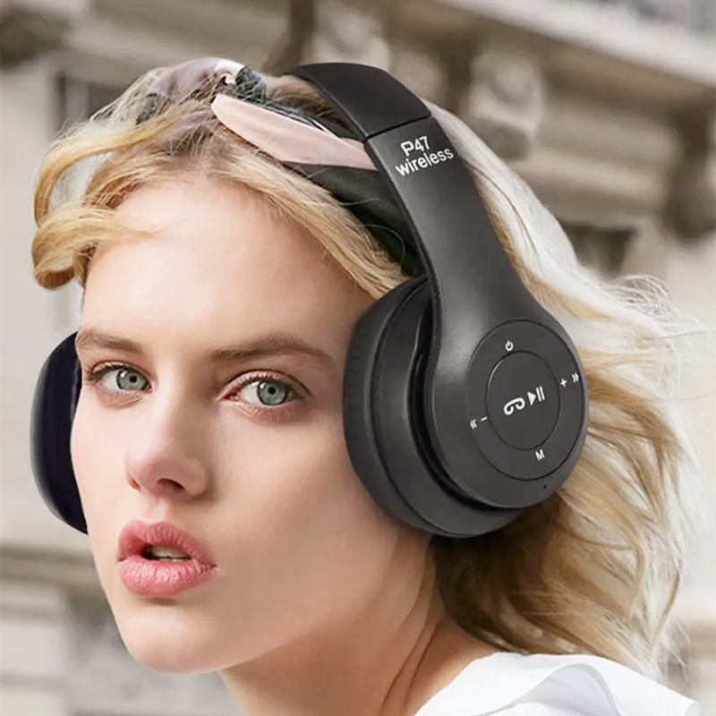 P47 wireless bluetooth headset foldable stereo headset