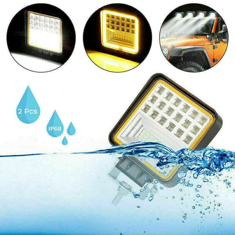 2pcs 126W LED car headlight high brightness spotlight