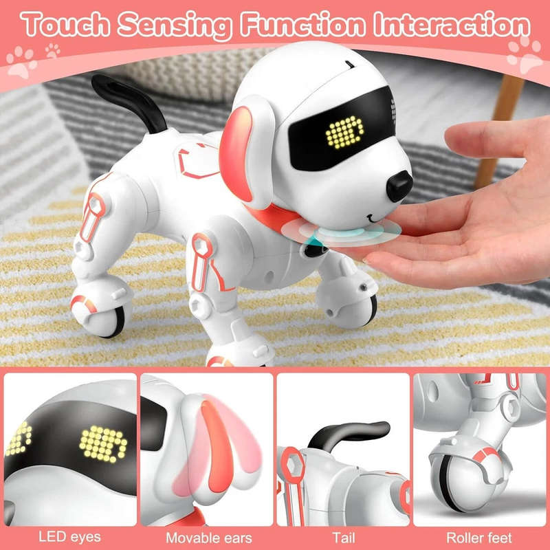 Intelligent programming induction interactive robot dog music dancing electric early education toy