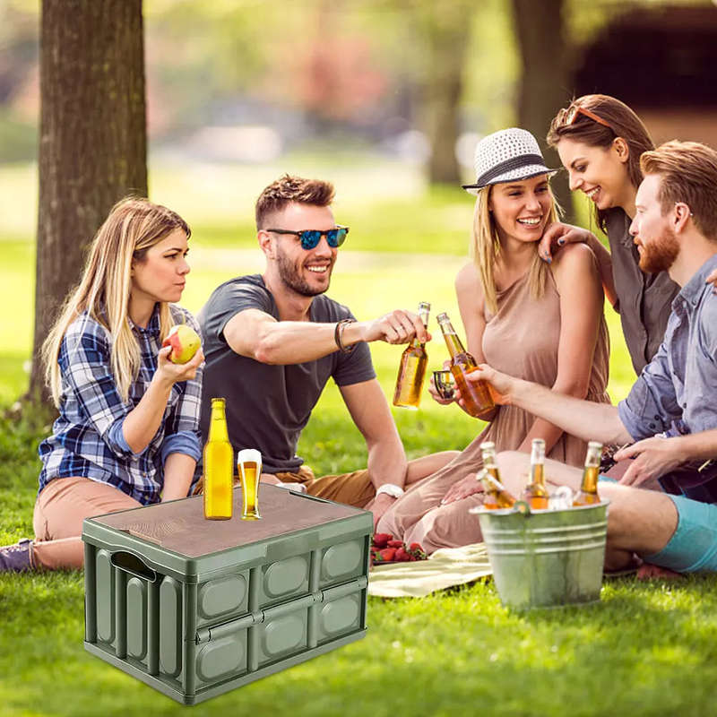 Outdoor portable storage box multi-function storage box camping picnic car home storage