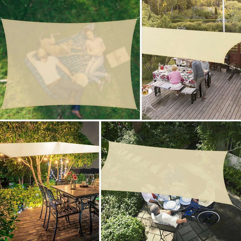 2m*3m outdoor comfortable UV-proof tarpaulin suitable for backyard, terrace, swimming pool