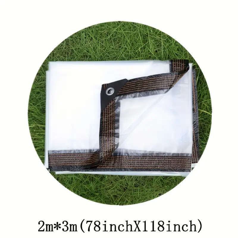 Transparent waterproof tarpaulin durable outdoor covering for patio, garden